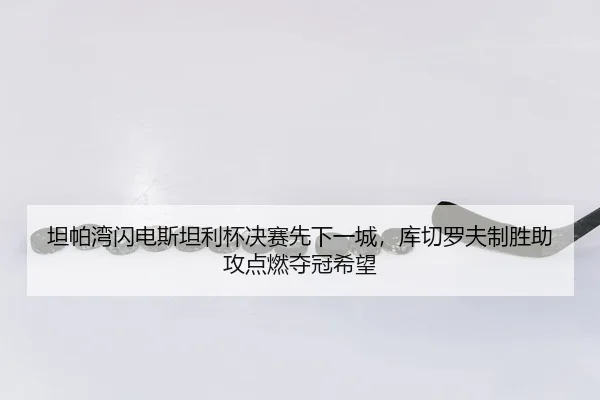 坦帕湾闪电斯坦利杯决赛先下一城，库切罗夫制胜助攻点燃夺冠希望